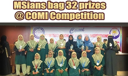 MS students bag 32 prized at COMI competition