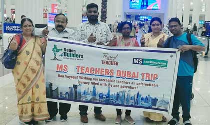 Dr. Mohammed Moazzam Hussain along with Teachers visiting Dubai
