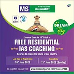 Admissions Open for 10th Batch of MS IAS Academy