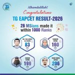 MSians Shines in TG EAPCET 2026